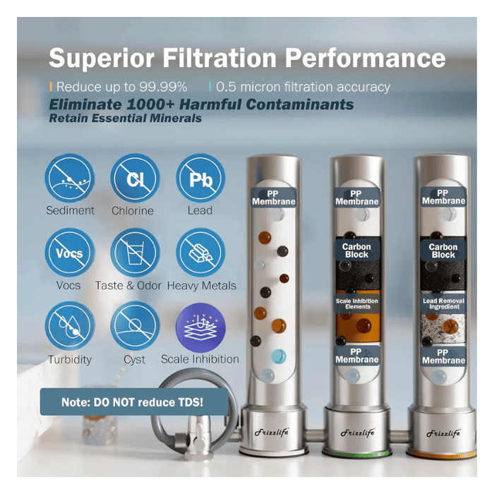 Frizzlife TS99-S Countertop Water Filter System