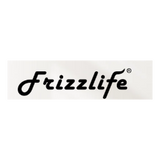 Frizzlife logo on a chequered background