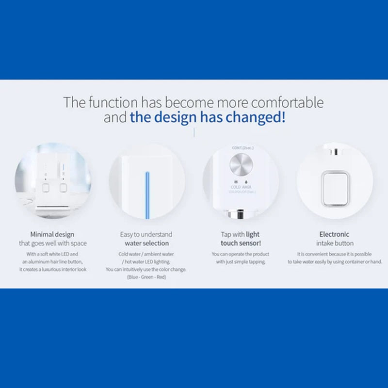 key features of the Hommix neRO countertop water dispenser