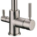 a close up of a of the levers of a hommix 3 way tap