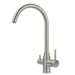 Hommix Pisa Stainless steel 304 kitchen faucet on a white background