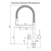 Dimensions and measurements of a triflow faucet made by hommix