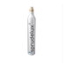 White CO2 gas cylinder bottle spray bottle on a white background 