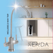 Modern kitchen faucet with Kenda branding reverse osmosis hydrogen water purifier and a two way filter 