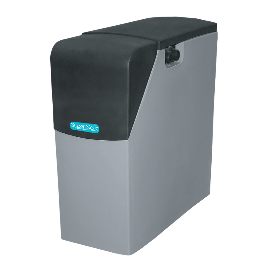 kinetico supersoft water softener in grey and black