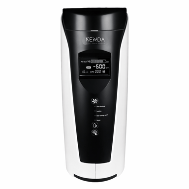 Black and white electronic device with Kenda branding on a white background