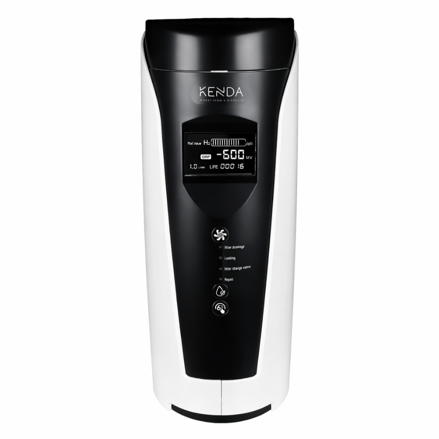 Black and white electronic device with Kenda branding on a white background