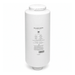 A white  Reverse Osmosis water filter cartridge with printed specifications and a barcode on the front, isolated on a white background.