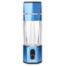 A blue hydrogen water generator in blue with osmio branding on a white background