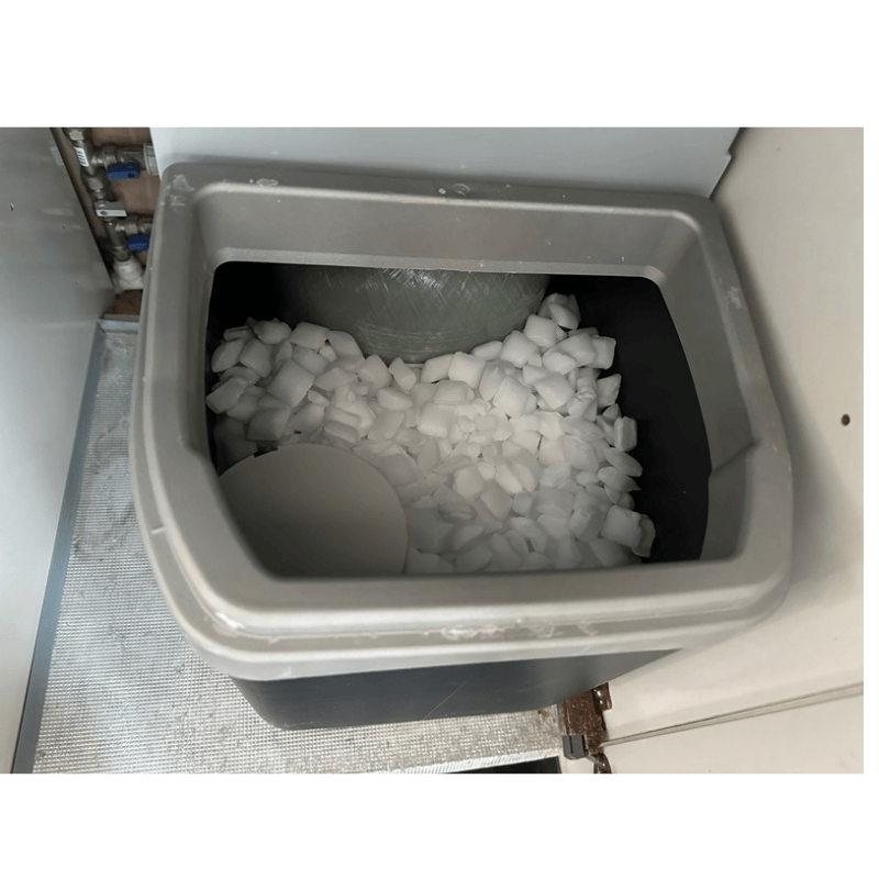 Salt inside a tapworks water softener