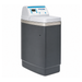 A water softener with a dark gray body, a white top lid, and a digital control panel on top. The brand name 'TAPWORKS' is visible on the control panel.