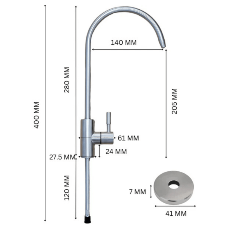 Hommix hydRO 800GPD Under Sink Tankless RO System