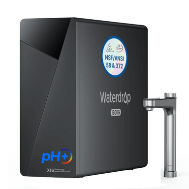 Waterdrop X16 pH+ reverse osmosis system with digital faucet