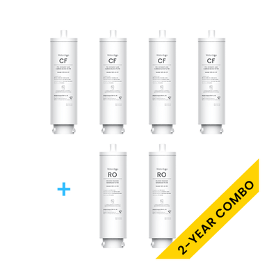 Waterdrop filter replacement cartridges, four carbon filter and two reverse osmosis