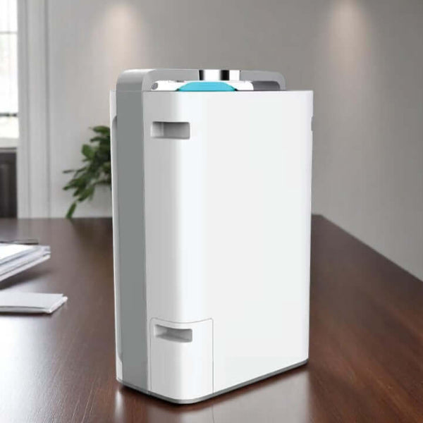 Portable air purifier unit designed for bedrooms, offices, and living spaces