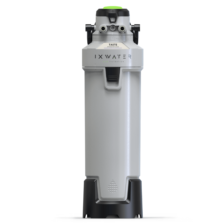 IXWater grey water filter on a white background