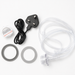 Hydrogen water generator installation kit on a white background